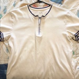 Armani Exchange zipper polo shirt
